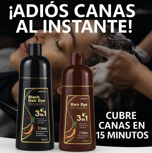 Shampoo tinte 3 en 1